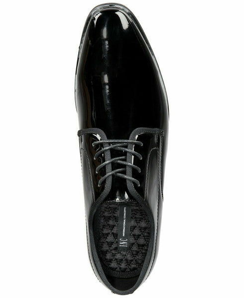 INC International Concepts INC Men's Dorodo Patent Leather Oxfords Black Size 10
